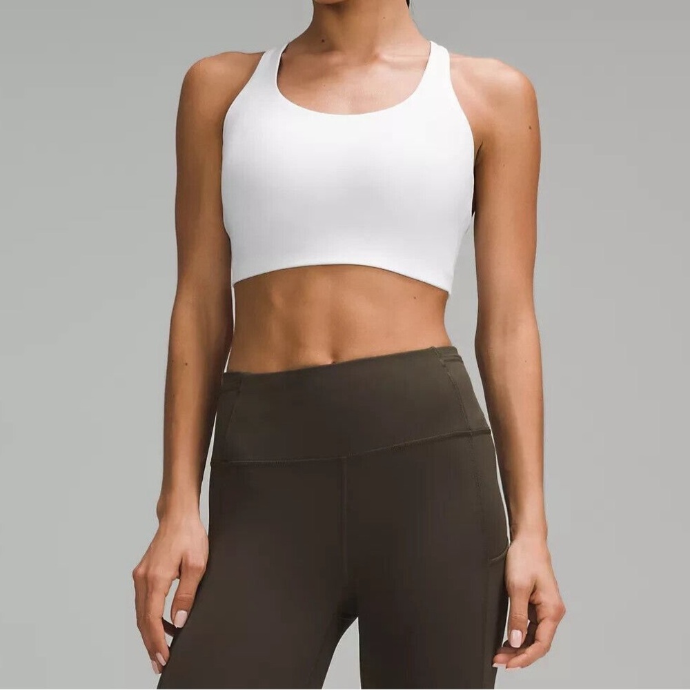 Lululemon White Energy Bra High Support– Women’s Size 32B